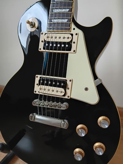 Epiphone Les Paul Classic พร้อมเคสไฟเบอร์อย่างดีคู่ตัว มีลูกกุญแจครบ (ลดราคาสุดๆ) รูปที่ 7