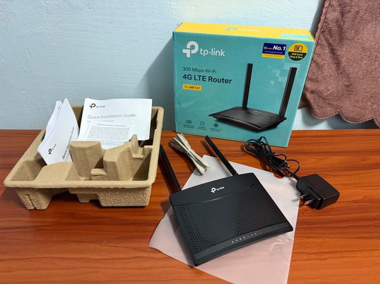 TP-LINK TL-MR101 เราเตอร์ใส่ซิม 4G LTE Router 300Mbps