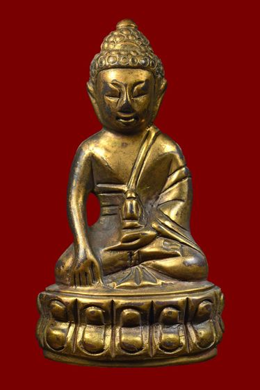 พระกริ่งกระไหร่ทองเก่า ฐาน2.1สูง 3.9ซ.ม BB 481