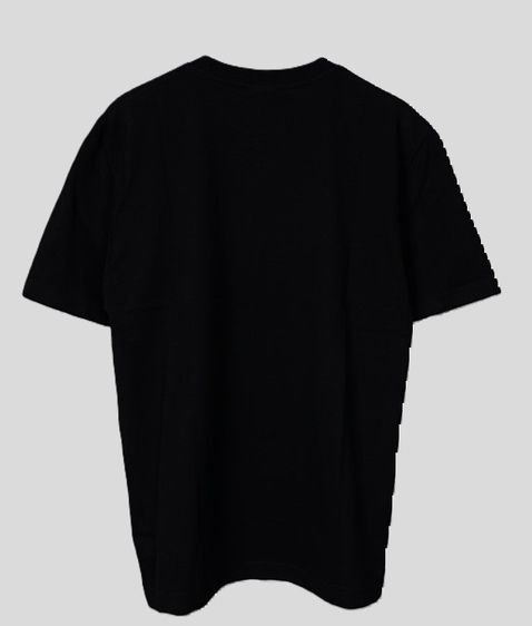 LACOSTE Signature Print Slim Fit T-shirt in Black Script Logo รูปที่ 8