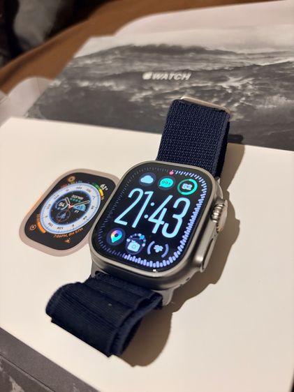 Apple Watch Ultra 1 49mm. Titanium เครื่องสวย อุปกรณ์ให้ครบกล่อง