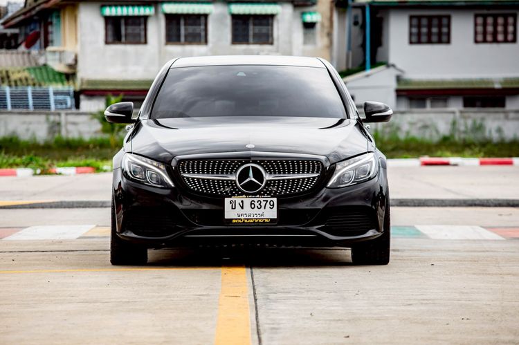 Mercedes-Benz C-Class 2016 C300 Sedan Hybrid (Diesel) เกียร์อัตโนมัติ ดำ รูปที่ 2
