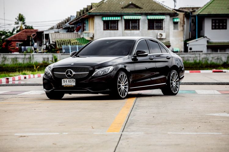 Mercedes-Benz C-Class 2016 C300 Sedan Hybrid (Diesel) เกียร์อัตโนมัติ ดำ รูปที่ 3