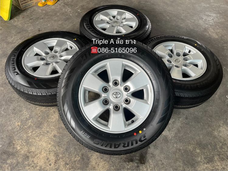 อื่นๆ อะลูมิเนียมอัลลอย 15" ✨ล้อแม็ก✨6รู139 Toyota ขอบ 15 พร้อมยางใหม่💯215-70-15 Bridgestone🚩ปี 26🚩