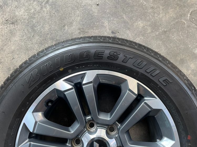 ✨ล้อแม็ก✨Mitsu Triton ขอบ 18 เทาหน้าเงา พร้อมยาง 265-60-18 Bridgestone♨️ปี 24♨️ รูปที่ 6