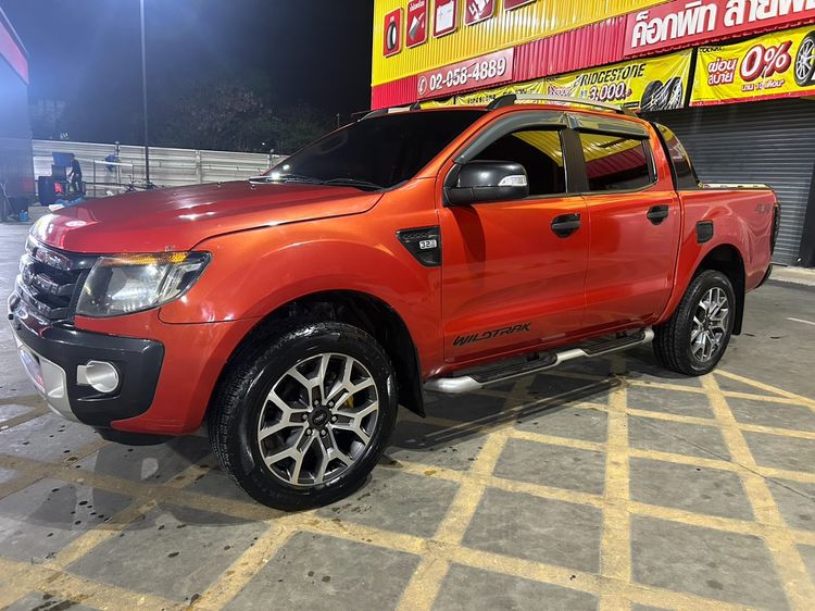 Ford Ranger 2014 3.2 Wildtrak 4WD Pickup ดีเซล ไม่ติดแก๊ส เกียร์อัตโนมัติ ส้ม รูปที่ 2