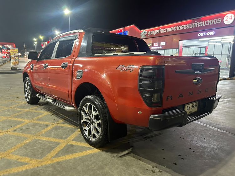 Ford Ranger 2014 3.2 Wildtrak 4WD Pickup ดีเซล ไม่ติดแก๊ส เกียร์อัตโนมัติ ส้ม รูปที่ 4