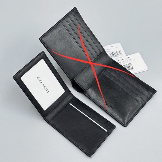 Coach รุ่น 3-In-1 Wallet In Signature Leather สีดำ (Black) มือสองมีแต่ตัวลูกใส่บัตร ใบแม่ไม่มี อ่านก่อนซื้องดดราม่า รูปที่ 7