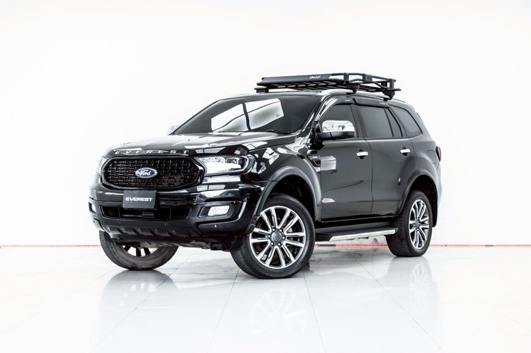 รถ Ford Everest 2.0 Bi-Turbo Titanium+ 4WD สี ดำ
