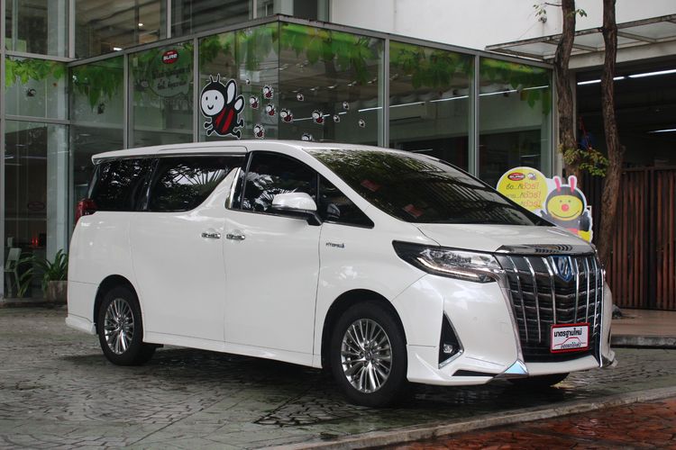 รถ Toyota Alphard 2.4 Hybrid E-Four 4WD สี ขาว