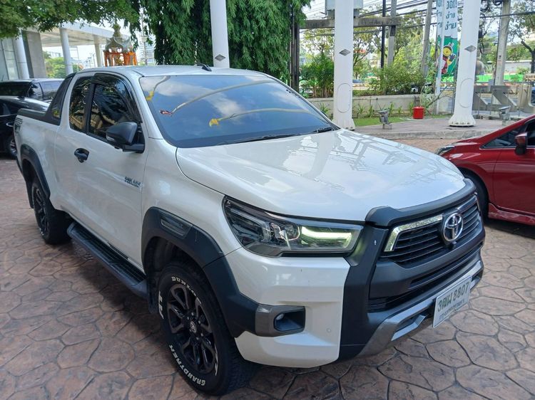 Toyota Hilux Revo 2022 Smart Cab Prerunner 2x4 2.4 Rocco Pickup ดีเซล ไม่ติดแก๊ส เกียร์อัตโนมัติ ขาว