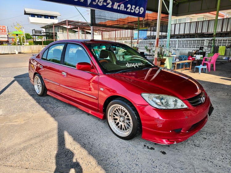 Honda Civic 2005 1.7 EXi Sedan เบนซิน ไม่ติดแก๊ส เกียร์อัตโนมัติ แดง รูปที่ 2