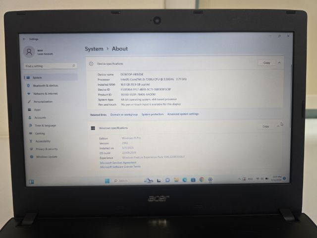 Acer travelmate P249-G2-M รูปที่ 9