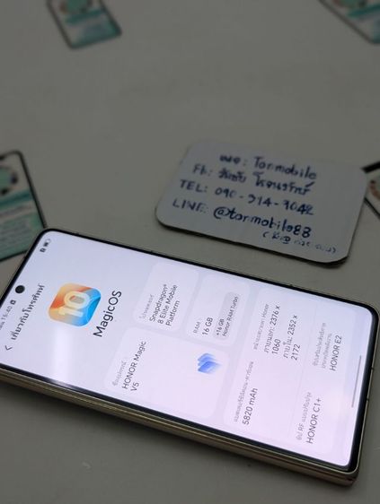 ขาย เทิร์น Honor Magic V5 เครื่องนอก 2 ซิม เหมือนศูนย์ไทย ขายตามสภาพ มีตัวเครื่อง และเคส เพียง 9,990 บาท เท่านั้น ครับ  รูปที่ 3