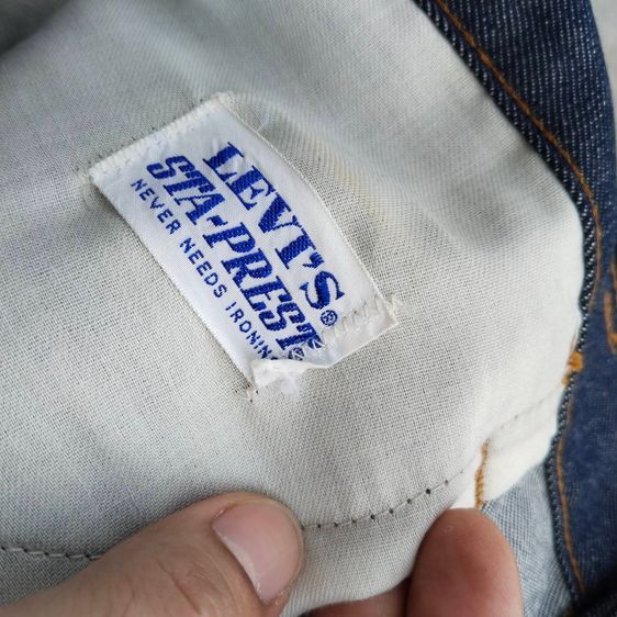 Vintage Levis Big E Orange Tab Sta-Prest Western Talon Zipper รูปที่ 5