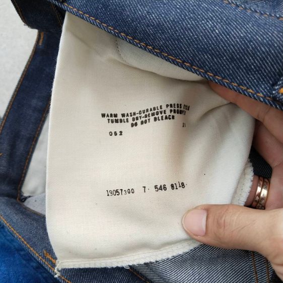 Vintage Levis Big E Orange Tab Sta-Prest Western Talon Zipper รูปที่ 3