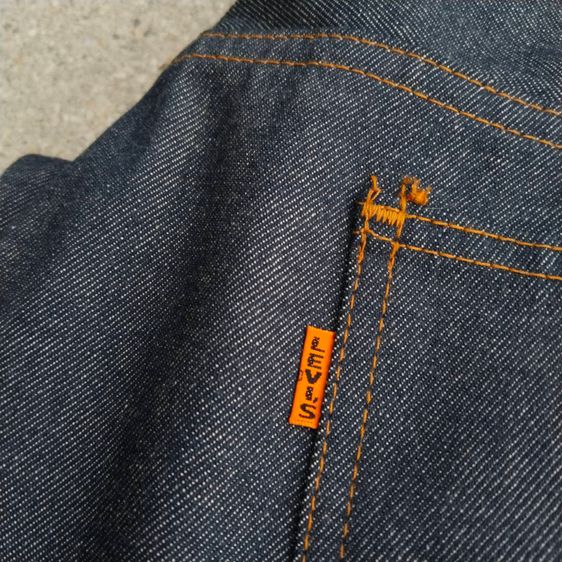 Vintage Levis Big E Orange Tab Sta-Prest Western Talon Zipper รูปที่ 9