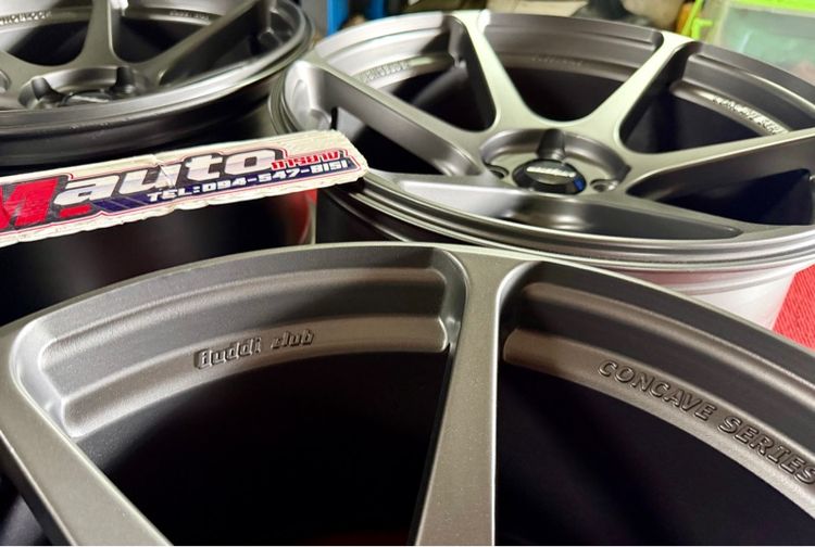 ล้อแม็กP1 สไตล์ฟรัช 17x9 4x100 ET30 สีเทากัล สวยงาม รูปที่ 2