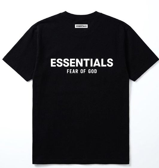 ESSENTIALS Classic Short Sleeve Tee Jet Black (FEAR OF GOD)
