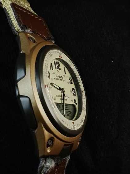 น้ำตาล CASIO รุ่น AW-80V-5B  มือสอง  650 บาท