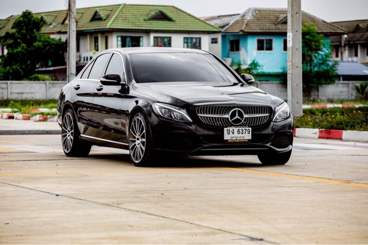 Mercedes-Benz C-Class 2016 C300 Sedan Hybrid (Diesel) ไม่ติดแก๊ส เกียร์อัตโนมัติ ดำ รูปที่ 2