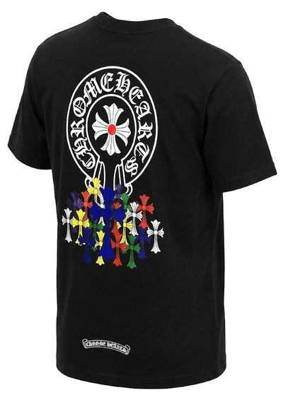Chrome Hearts Multi Color Cross Cemetery T-Shirt  รูปที่ 7
