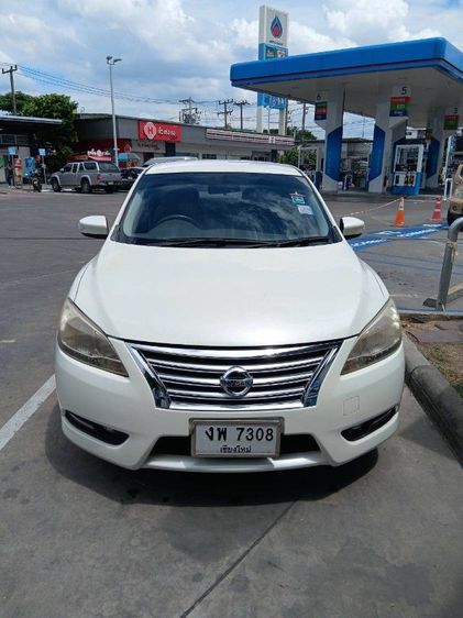 Nissan Sylphy 2014 1.6 E Sedan เบนซิน ไม่ติดแก๊ส เกียร์อัตโนมัติ ขาว รูปที่ 4
