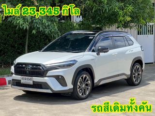 TOYOTA COROLLA CROSS Hybrid GR SPORT ปี 2023  ไมล์ 23,345 กม.เท่านั้น รถสีเดิมจากป้ายแดงทั้งคัน ไม่เคยทำสีแม้แต่ชิ้นเดียว
