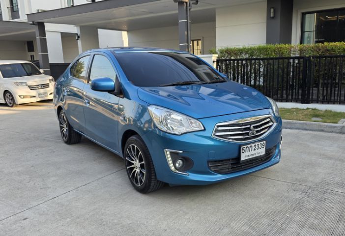 Mitsubishi Attrage 2016 1.2 GLS LTD Sedan เบนซิน ไม่ติดแก๊ส เกียร์อัตโนมัติ ฟ้า รูปที่ 2