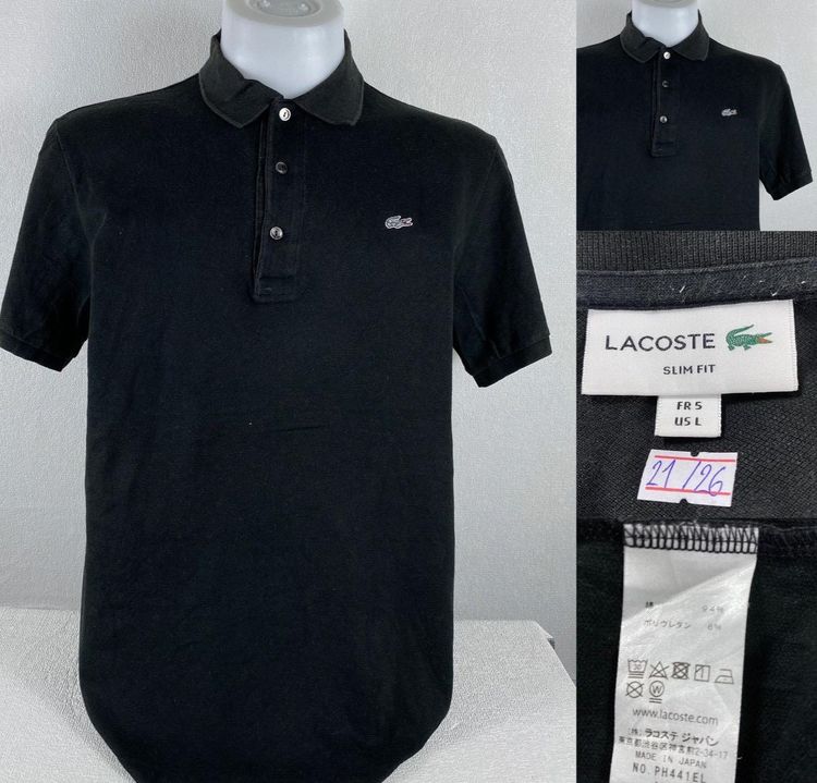 LACOSTE Polo Shirt Slim Fit Short Sleeve