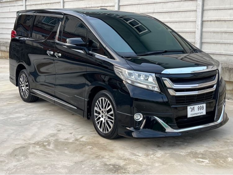 Toyota Alphard 2015 3.5 Executive Lounge Utility-car เบนซิน ไม่ติดแก๊ส เกียร์อัตโนมัติ ดำ