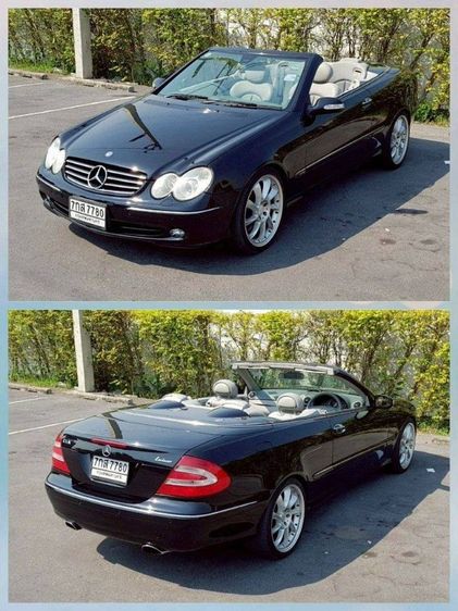 Mercedes-Benz CLK-Class 2007 CLK200 Kompressor Sedan เบนซิน ไม่ติดแก๊ส เกียร์อัตโนมัติ ดำ รูปที่ 2