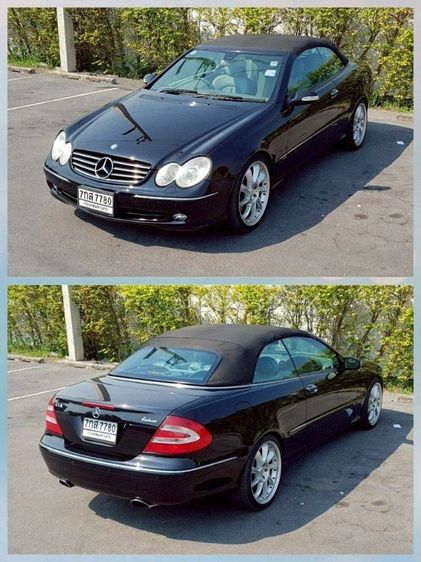 Mercedes-Benz CLK-Class 2007 CLK200 Kompressor Sedan เบนซิน ไม่ติดแก๊ส เกียร์อัตโนมัติ ดำ รูปที่ 3