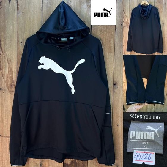 ดำ แขนยาว เสื้อแจ็คเก็ต | เสื้อคลุม อื่นๆ เสื้อ Puma อกสกรีนbig โลโก้