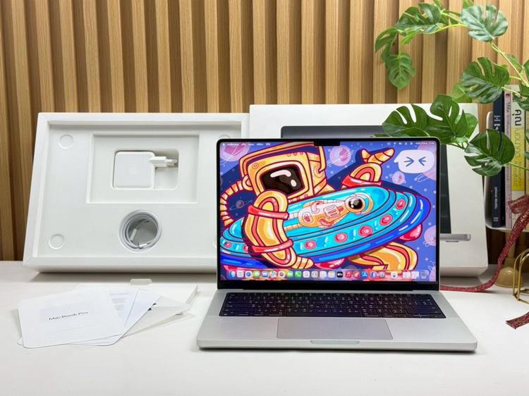 Mackbook Pro 14 Inch แมค โอเอส 8 กิกะไบต์ อื่นๆ ใช่ MacBook Pro 14-inch M3 2023 Ram8GB SSD512GB Silver apple care 8 August 2026