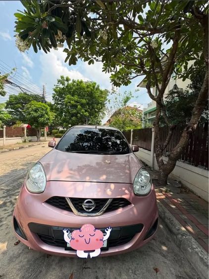รถ Nissan March 1.2 EL สี ชมพู