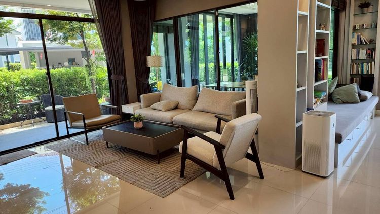 มีบางส่วน ขาย ให้เช่าบ้านเดี่ยวหลังมุม THE GRAND พระราม 2 วิวสวน-ทะเลสาบ Built-in ทั้งหลัง พร้อมเข้าอยู่ รูปที่ 2