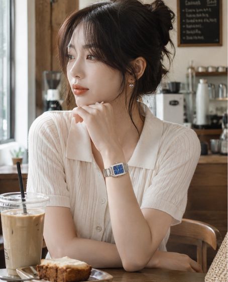 เงิน นาฬิกาข้อมือผู้หญิงมือสอง CASIO 