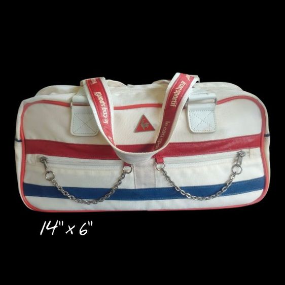 ไม่ระบุ ขาว ไนล่อน Le Coq Sportif กระเป๋าแบรนด์กีฬา 11×6"