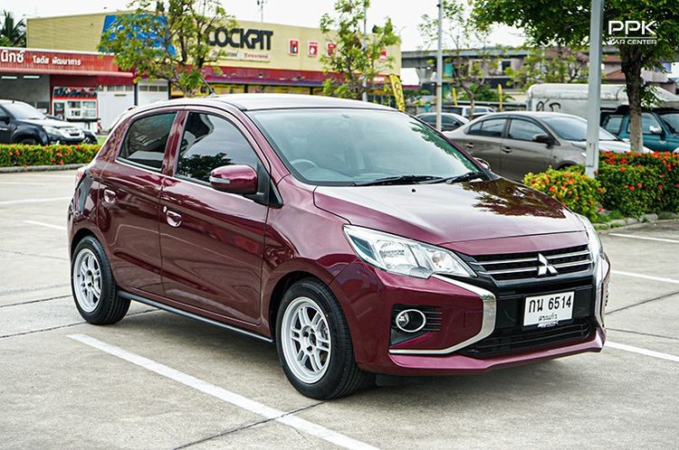 Mitsubishi Mirage 2021 1.2 GLX Sedan เบนซิน ไม่ติดแก๊ส เกียร์อัตโนมัติ แดง รูปที่ 3