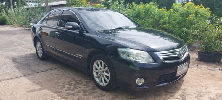Toyota Camry 2010 2.4 Hybrid Sedan ไฮบริด ไม่ติดแก๊ส เกียร์อัตโนมัติ ดำ รูปที่ 4