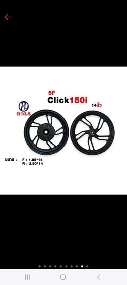 วงล้อ ส่งต่อ ล้อแม็กคลิก 150 click150 click125 รุ่น 5F ขอบ 14 นิ้ว มือสอง ใหม่ยังไม่ได้ใช้งาน