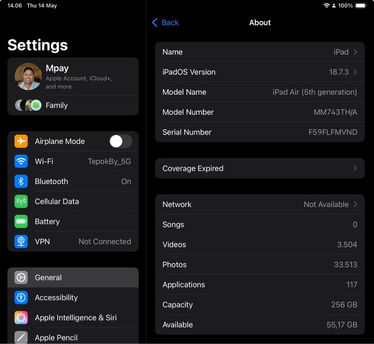 iPad Air M1 256GB and Apple Pencil รูปที่ 2
