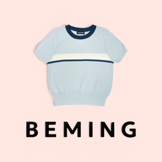 แขนสั้น เสื้อทีเชิ้ต อื่นๆ เสื้อยืด Beming xl.สีฟ้าน่ารักมาก
