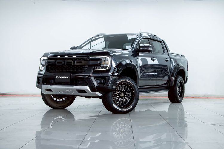 Ford Ranger 2023 2.0 Bi-Turbo Hi-Rider Wildtrak Pickup ดีเซล ไม่ติดแก๊ส เกียร์อัตโนมัติ ดำ