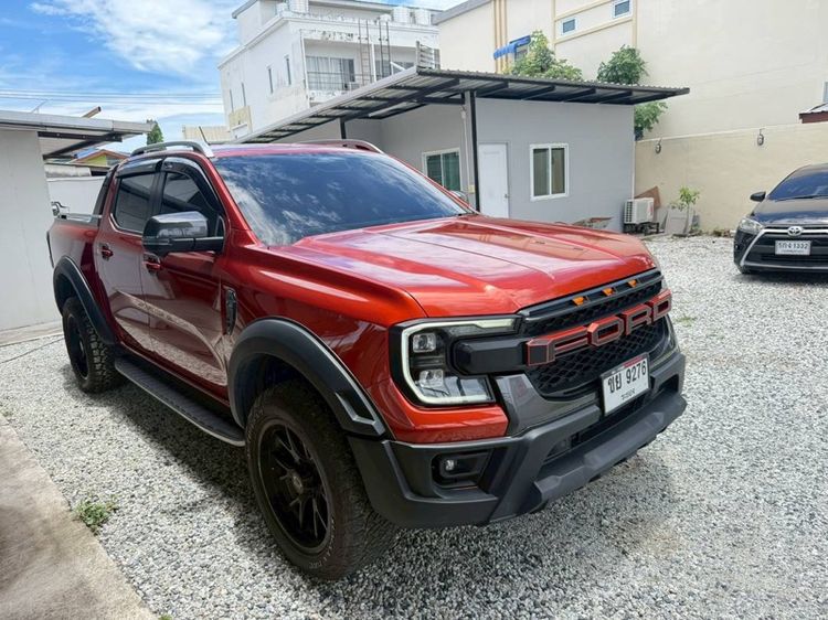 รถ Ford Ranger 2.0 Bi-Turbo Hi-Rider สี ส้ม