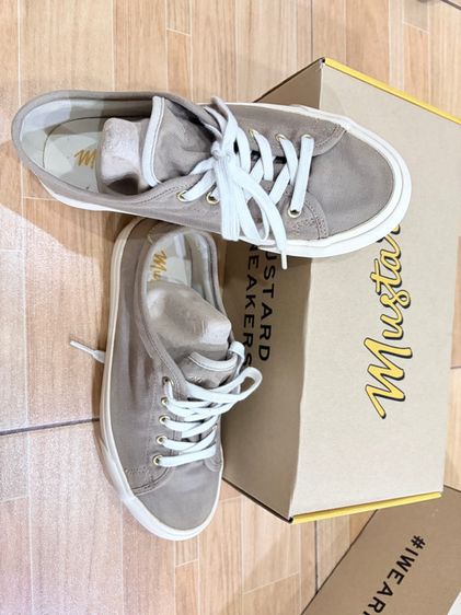 รองเท้าผ้าใบ น้ำตาล ผ้า UK 5 | EU 38 | US 6.5 อื่นๆ รองเท้า แบรนด์Mustard Sneakers 
