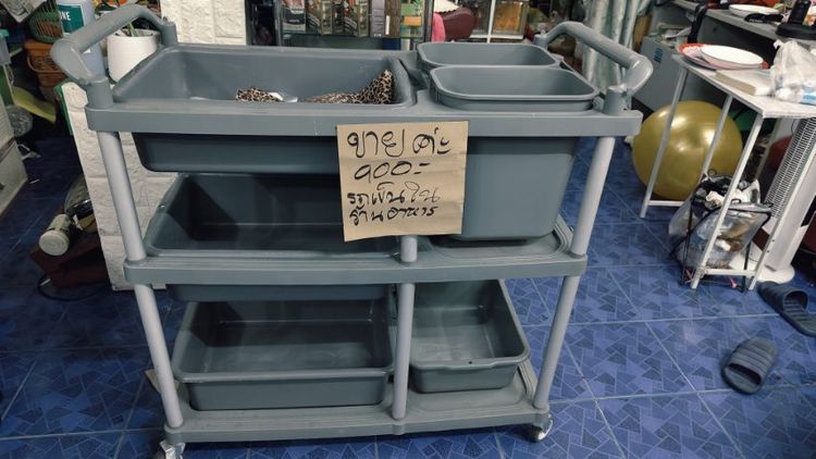 อ่างซิ้งค์ อ่างล้างจาน และอุปกรณ์ ขายถูกรถเข็นสำหรับร้านอาหารมือสอง