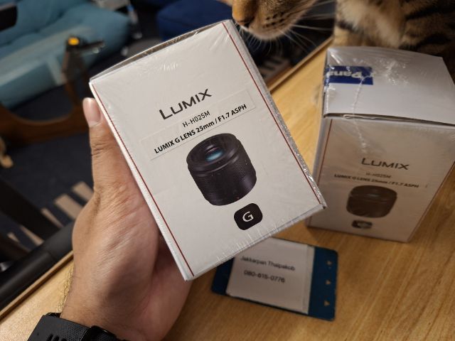 เลนส์ panasonic lumix 25mm f1.7 มือหนึ่ง
