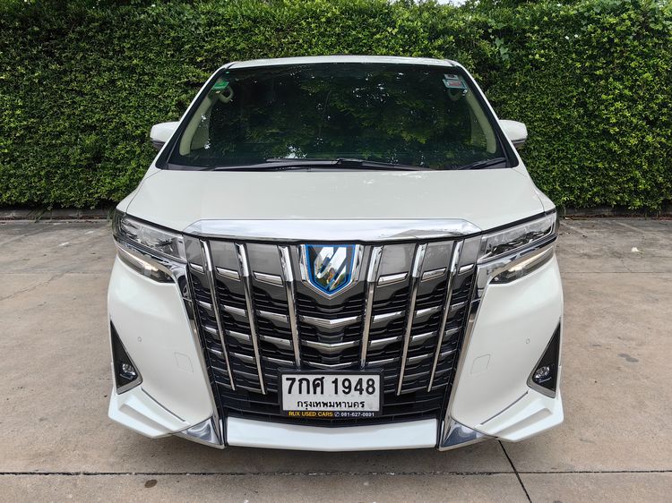 Toyota Alphard 2018 2.5 Hybrid E-Four 4WD Van ไฮบริด ไม่ติดแก๊ส เกียร์อัตโนมัติ ขาว รูปที่ 3